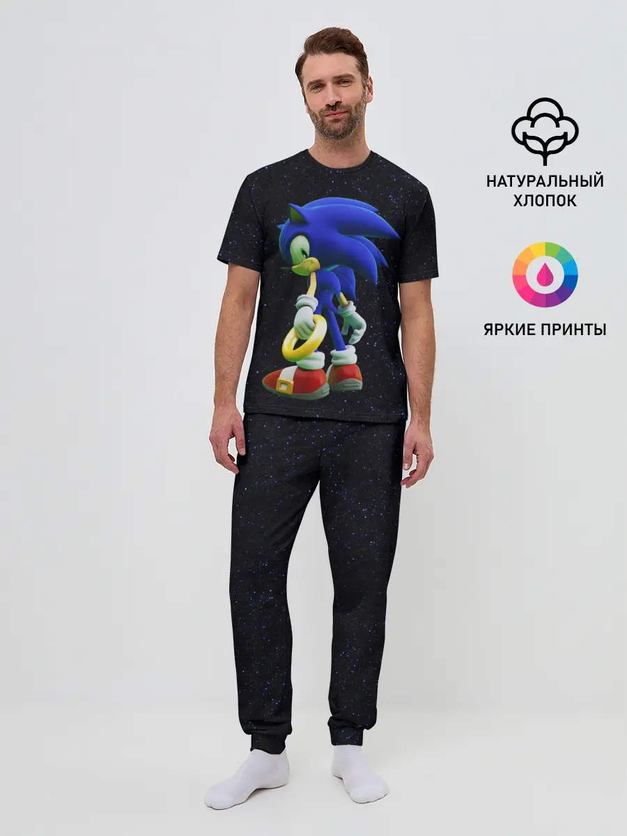 Мужская пижама с брюками / Sonic
