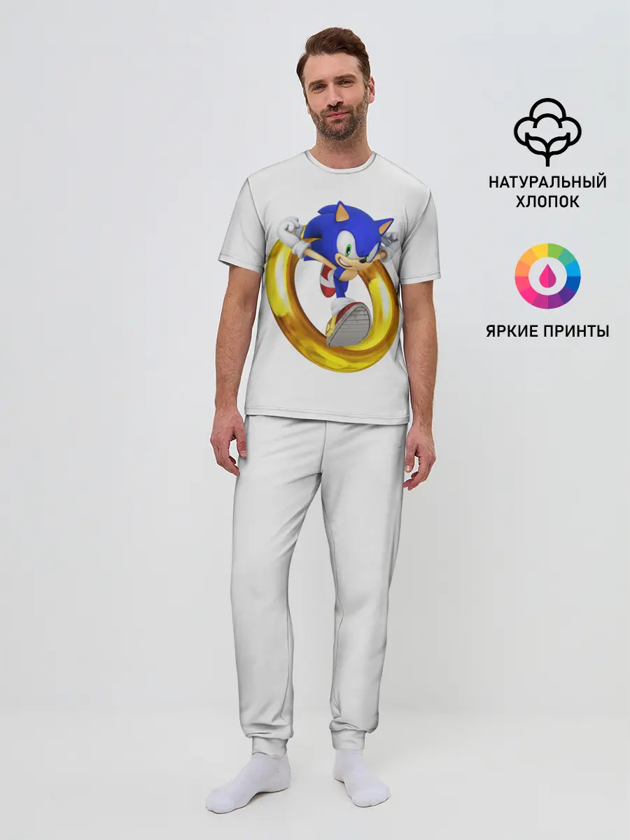 Мужская пижама с брюками / Sonic
