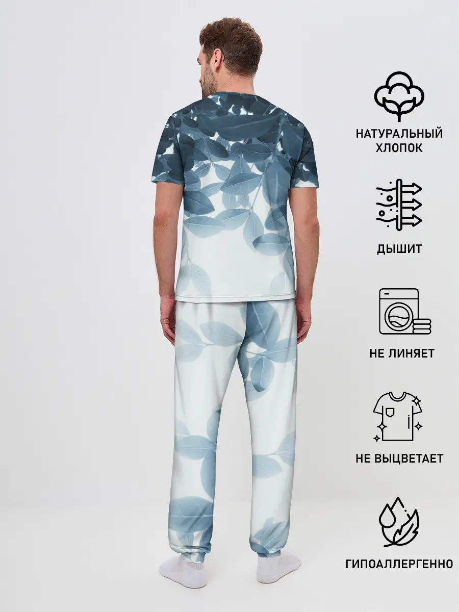 Мужская пижама с брюками / Тропики