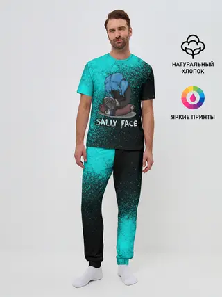 Мужская пижама с брюками / Sally face