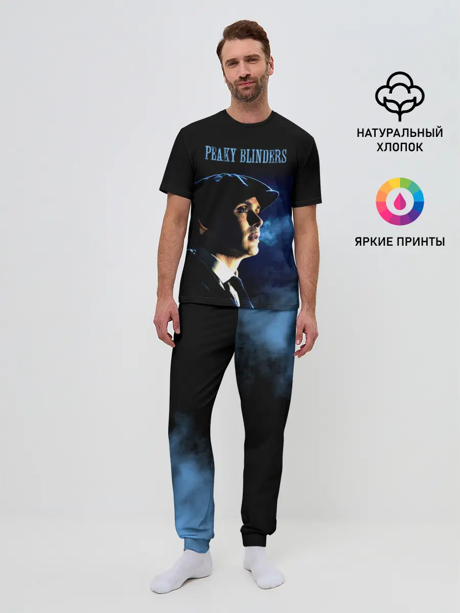 Мужская пижама с брюками / Острые козырьки