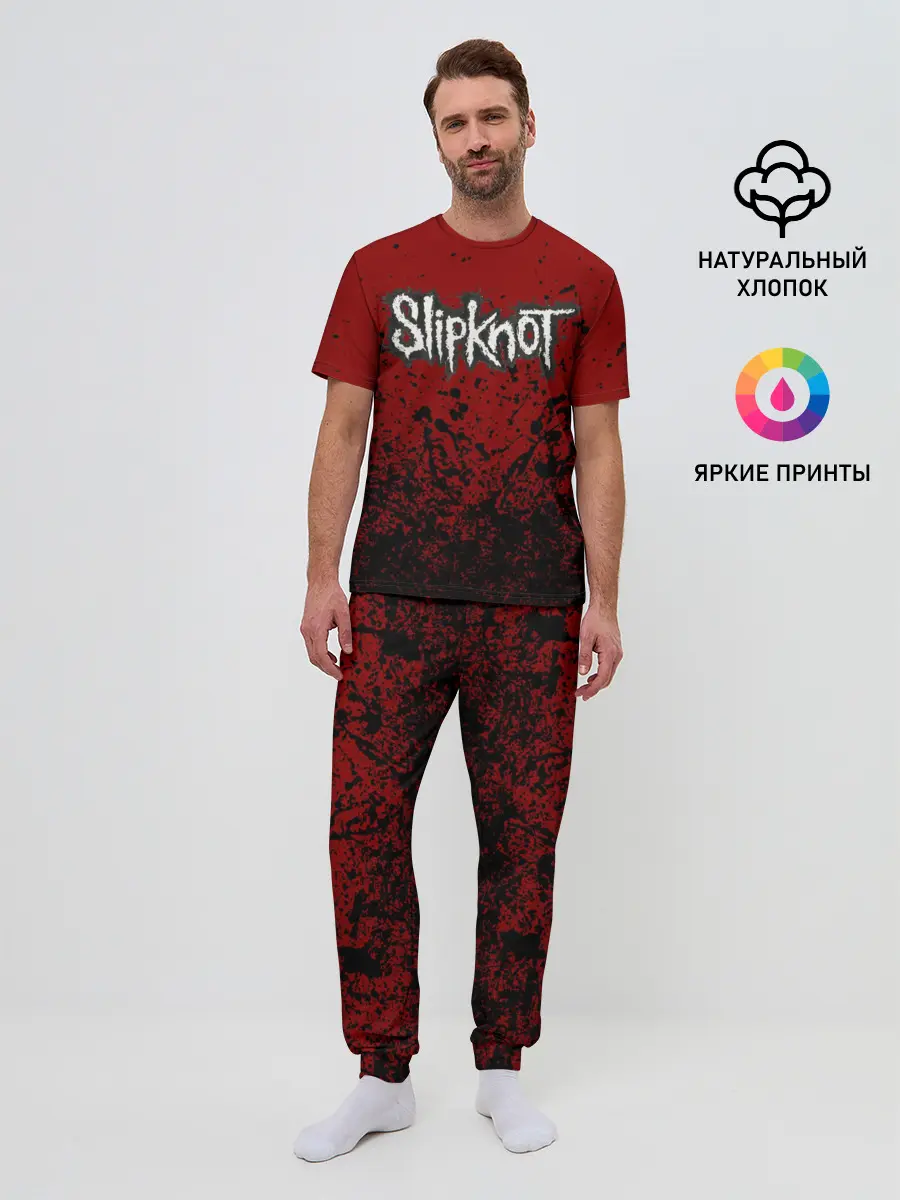 Мужская пижама с брюками / slipknot