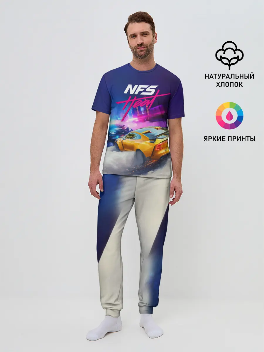 Мужская пижама с брюками / NEED FOR SPEED - HEAT