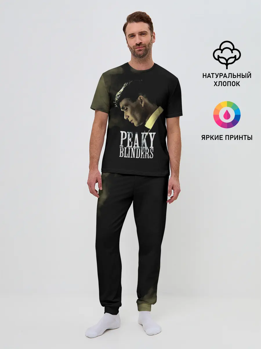 Мужская пижама с брюками / Острые козырьки