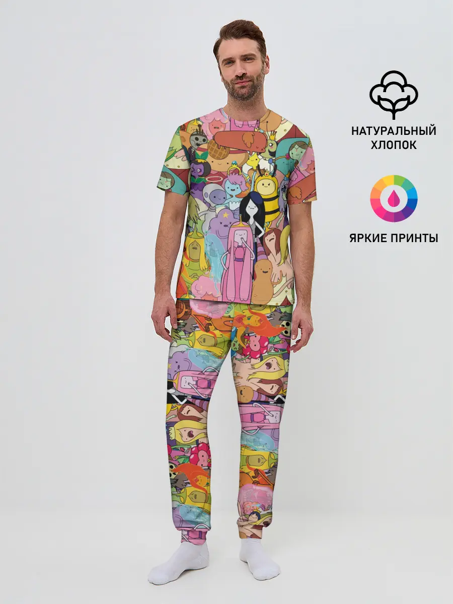 Мужская пижама с брюками / Adventure time