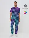 Мужская пижама с брюками / Checkerboard gradient