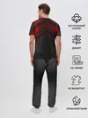 Мужская пижама с брюками / Black & Red Metal