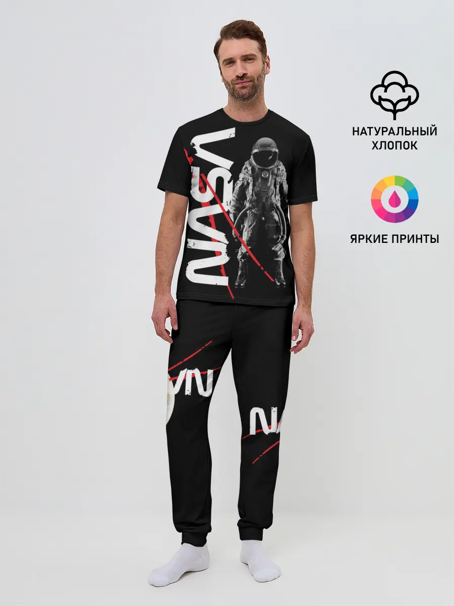 Мужская пижама с брюками / Nasa austronaut