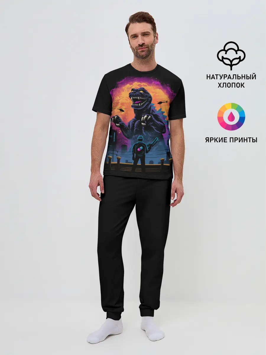 Мужская пижама с брюками / Разборки в Токио