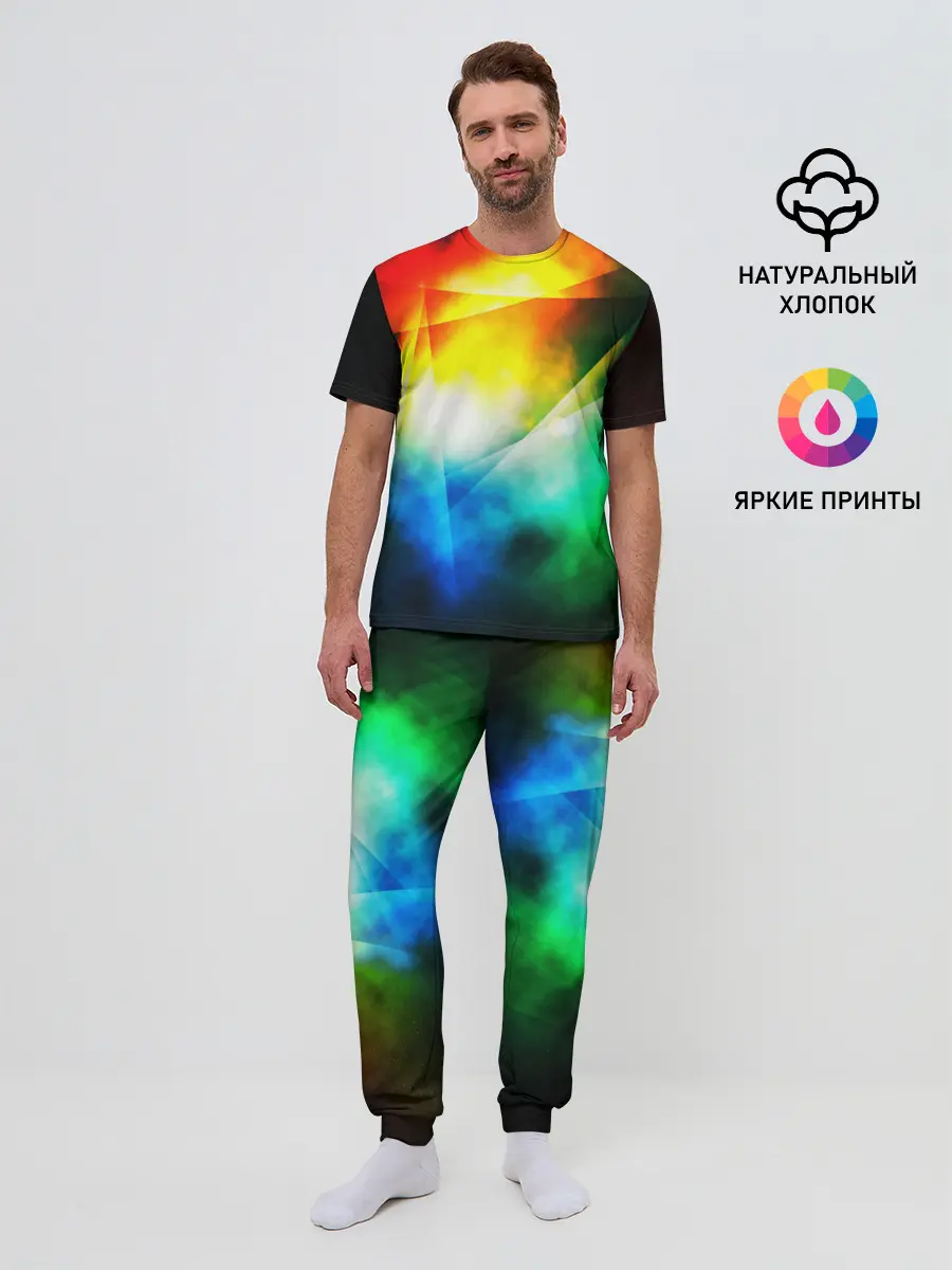 Мужская пижама с брюками / КРАСКИ КОСМОСА