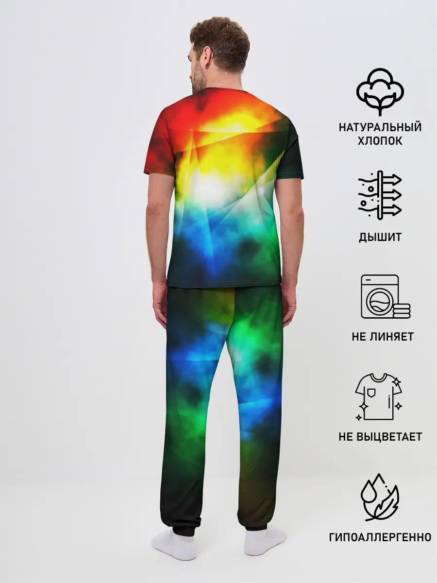Мужская пижама с брюками / КРАСКИ КОСМОСА