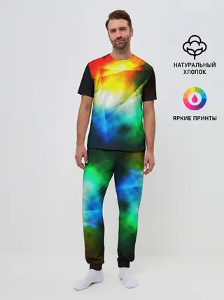 Мужская пижама с брюками / КРАСКИ КОСМОСА