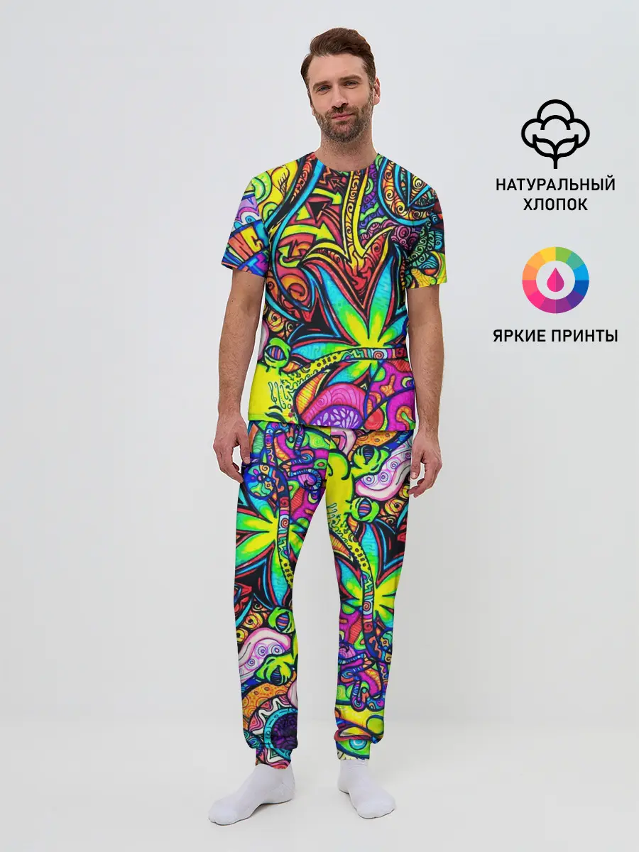 Мужская пижама с брюками / ABSTRACTION PSY