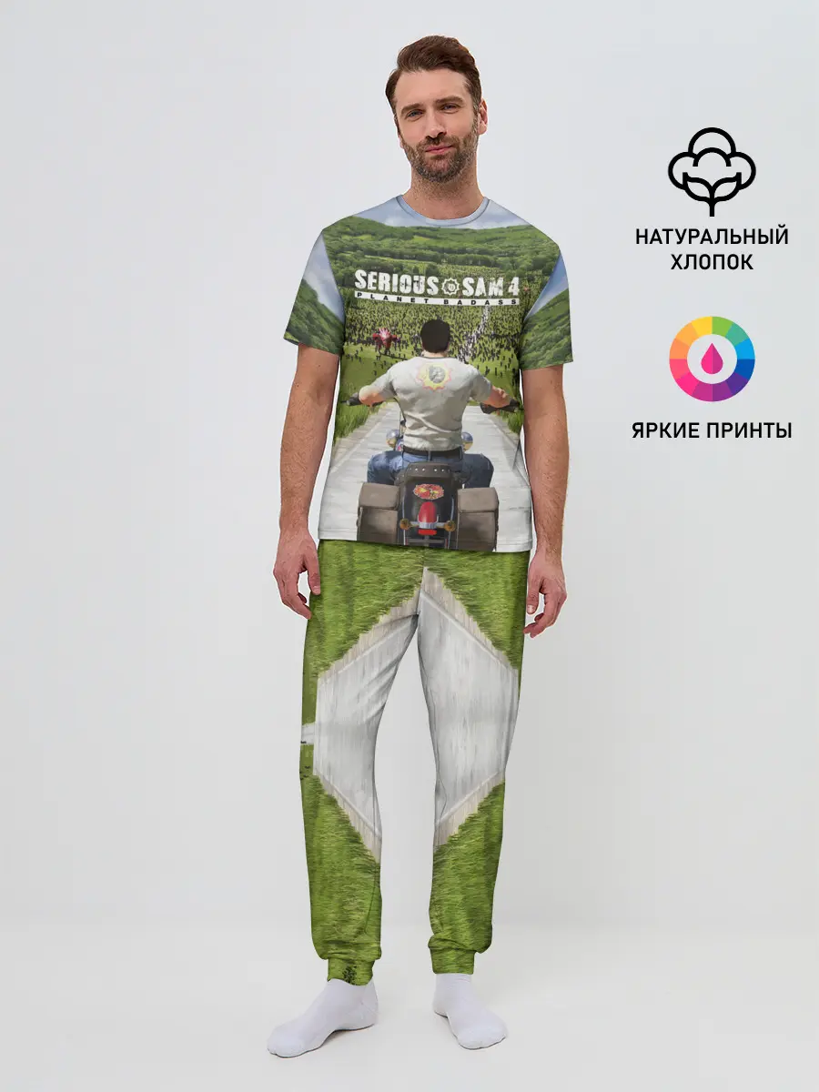 Мужская пижама с брюками / SERIOUS SAM 4: PLANET BADASS