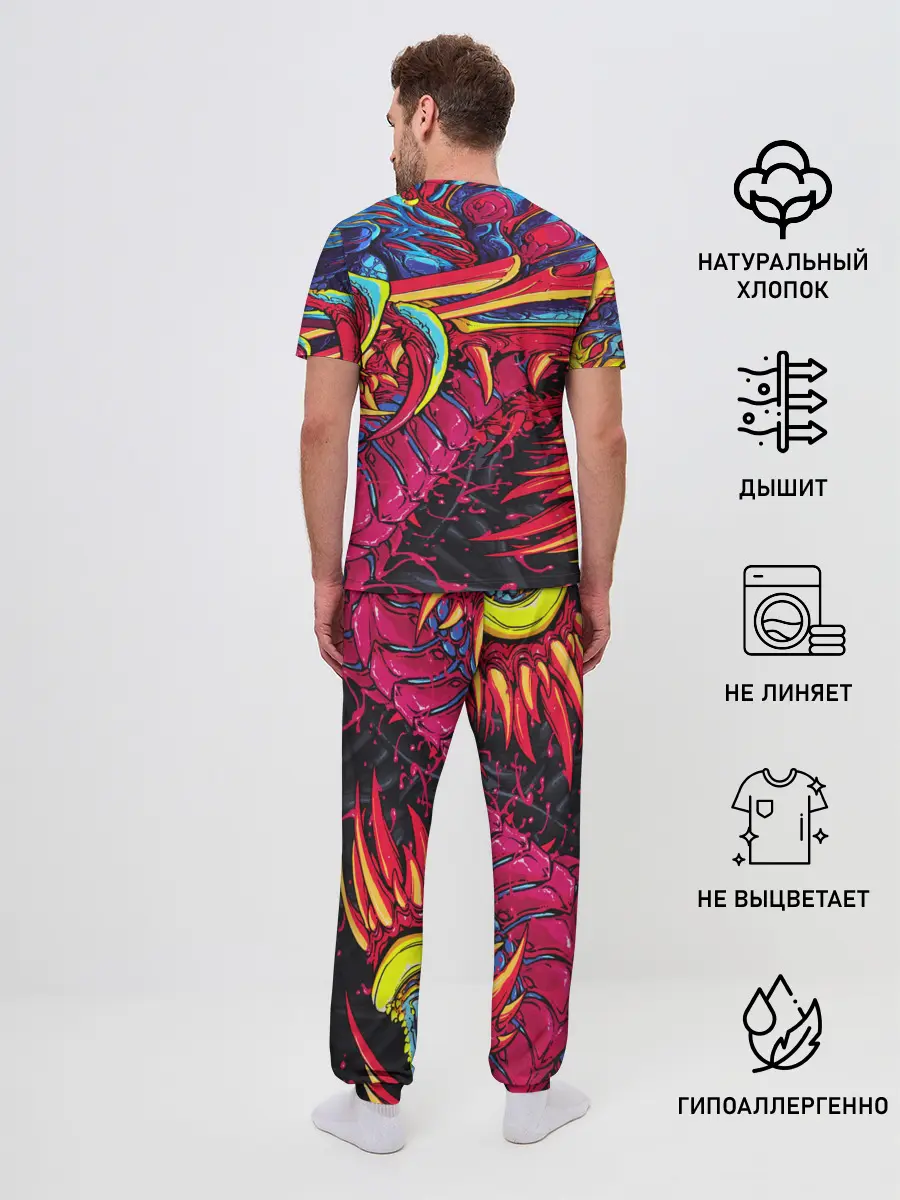 Мужская пижама с брюками / CS GO hyper beast skin