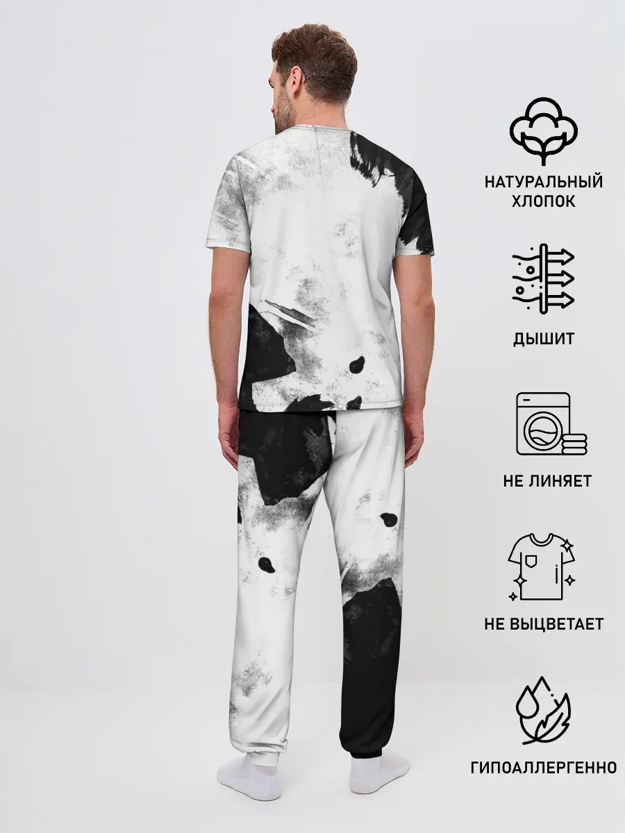 Мужская пижама с брюками / Острые козырьки