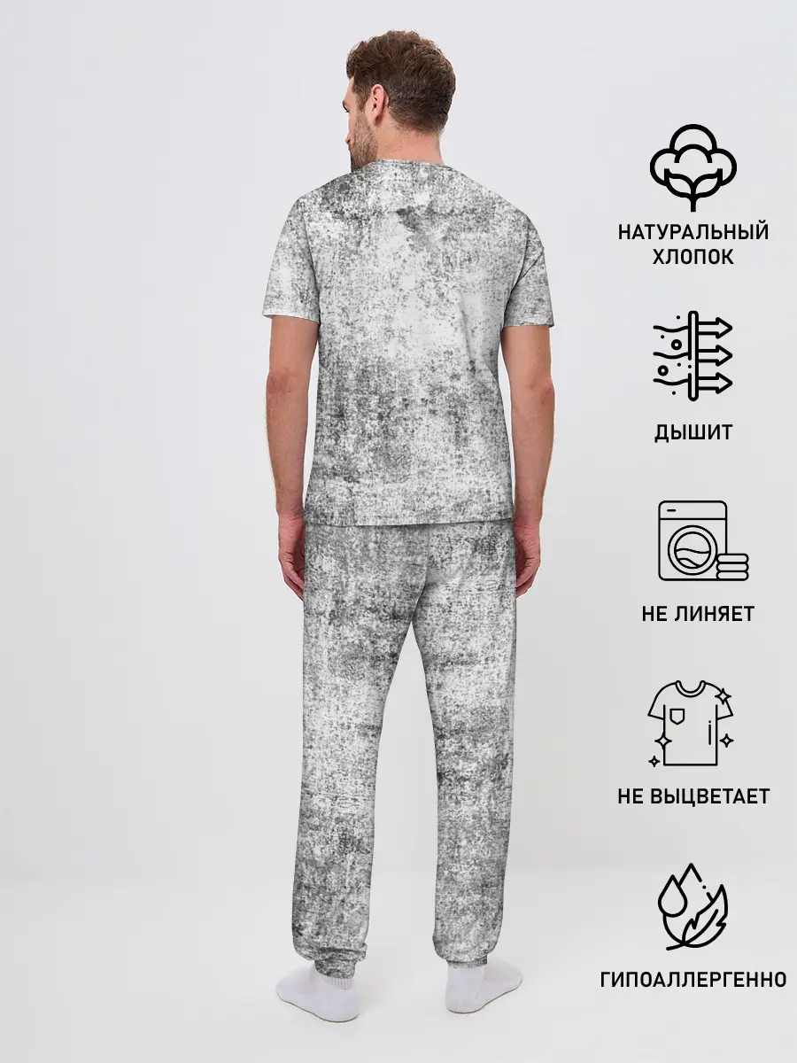 Мужская пижама с брюками / Острые козырьки