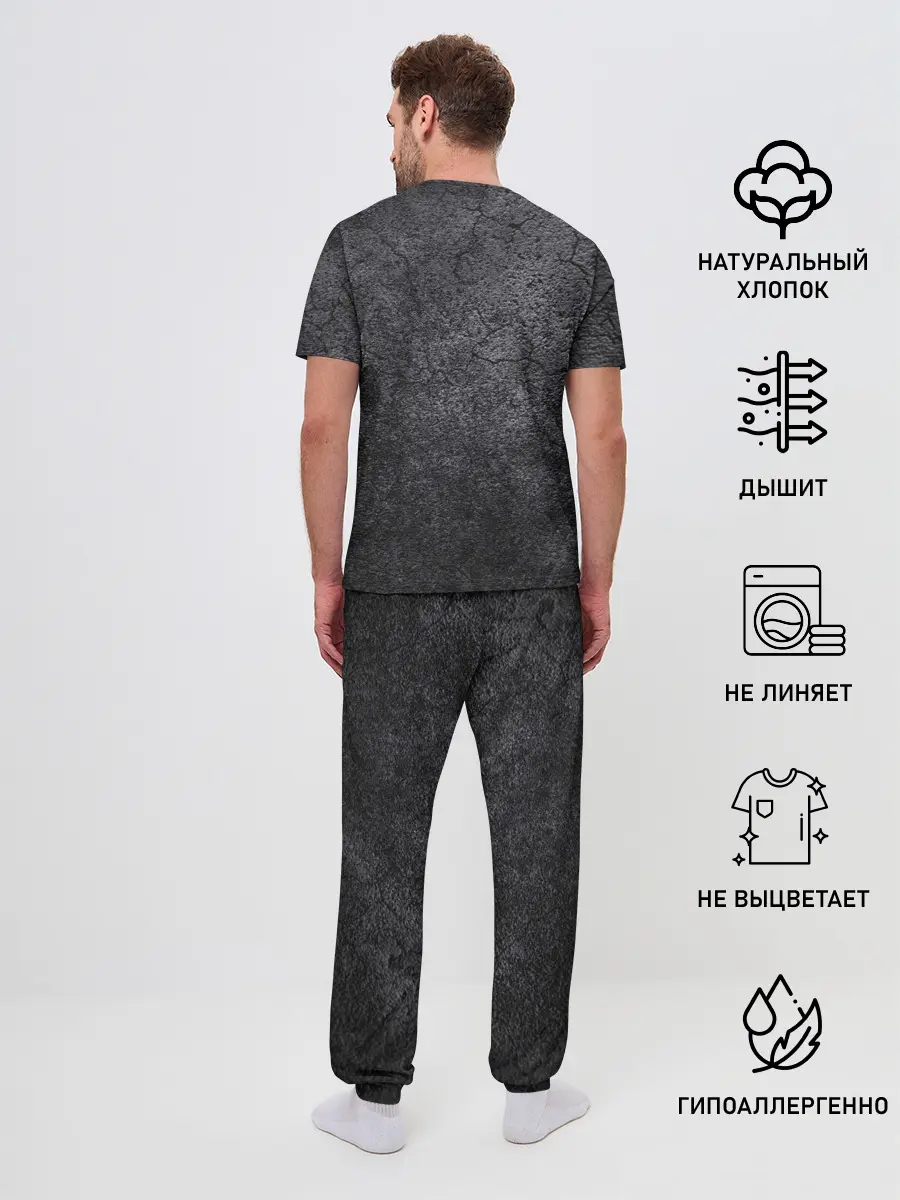 Мужская пижама с брюками / Острые козырьки