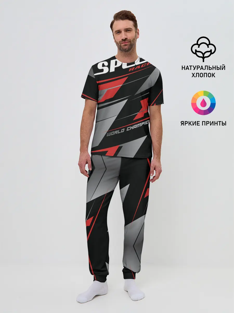 Мужская пижама с брюками / Форма для мотокросса FOX