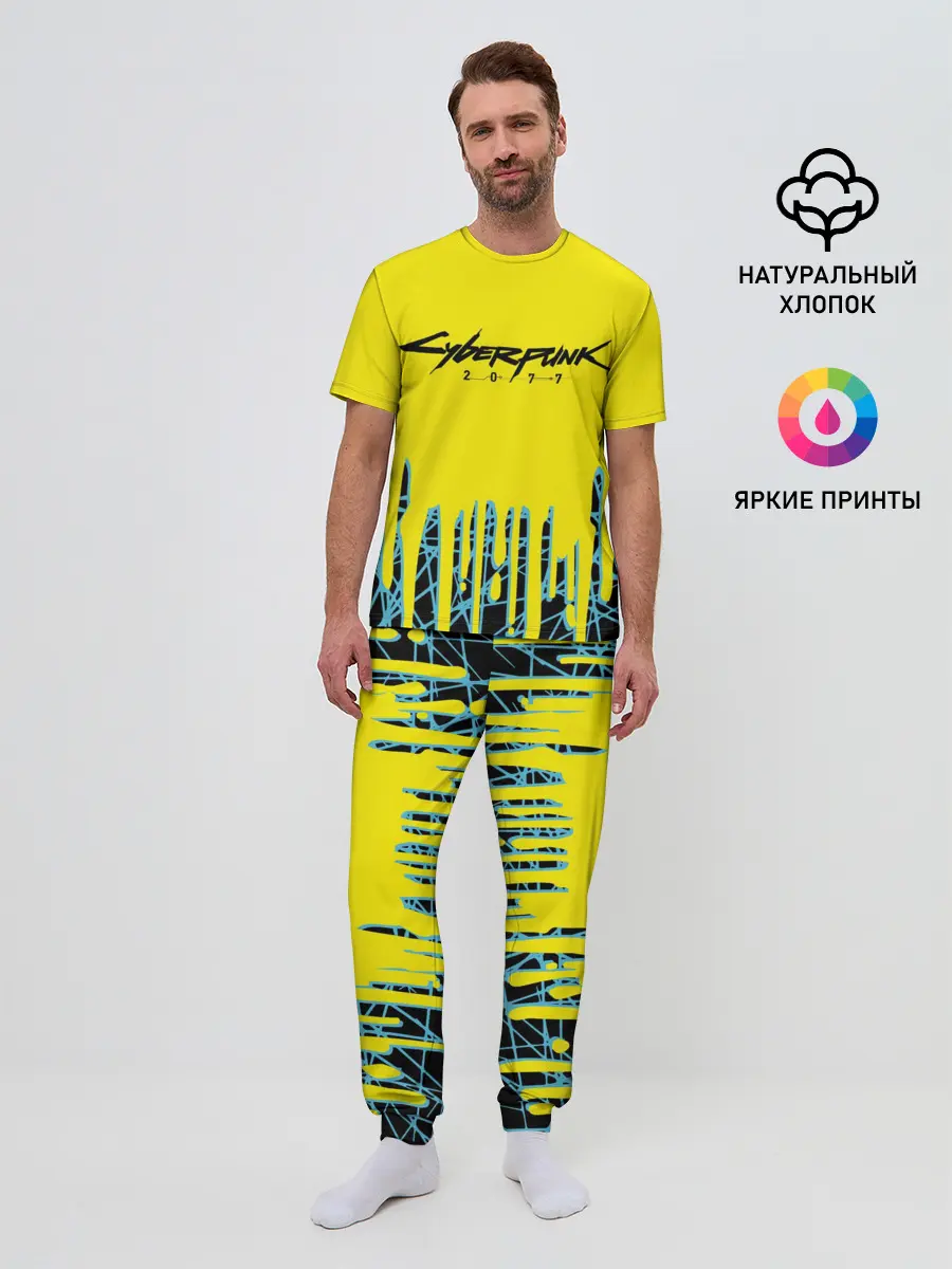 Мужская пижама с брюками / CYBERPUNK 2077