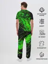 Мужская пижама с брюками / Тёмные зеленые краски