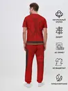 Мужская пижама с брюками / Красный качок