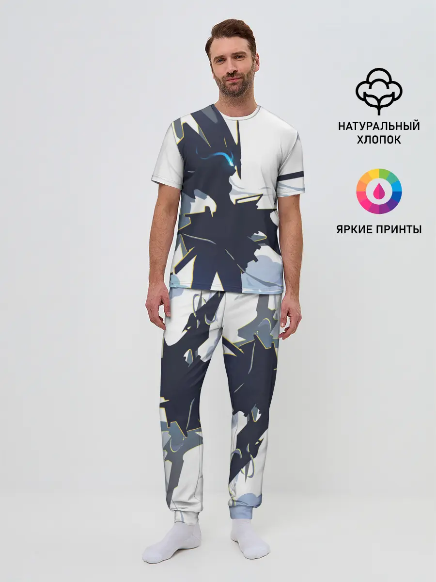Мужская пижама с брюками / Darling абстрация