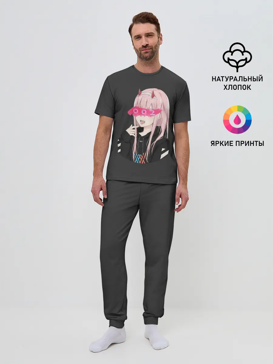 Мужская пижама с брюками / Zero Two