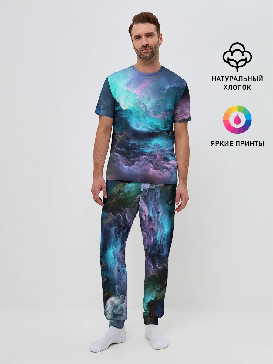 Мужская пижама с брюками / ФРАКТАЛЬНЫЙ КОСМОС | SPACE
