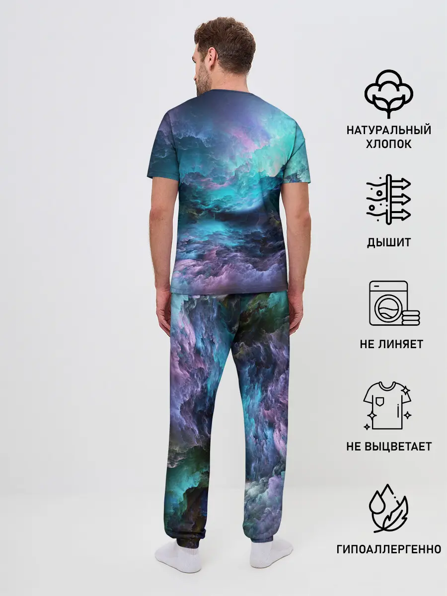 Мужская пижама с брюками / ФРАКТАЛЬНЫЙ КОСМОС | SPACE