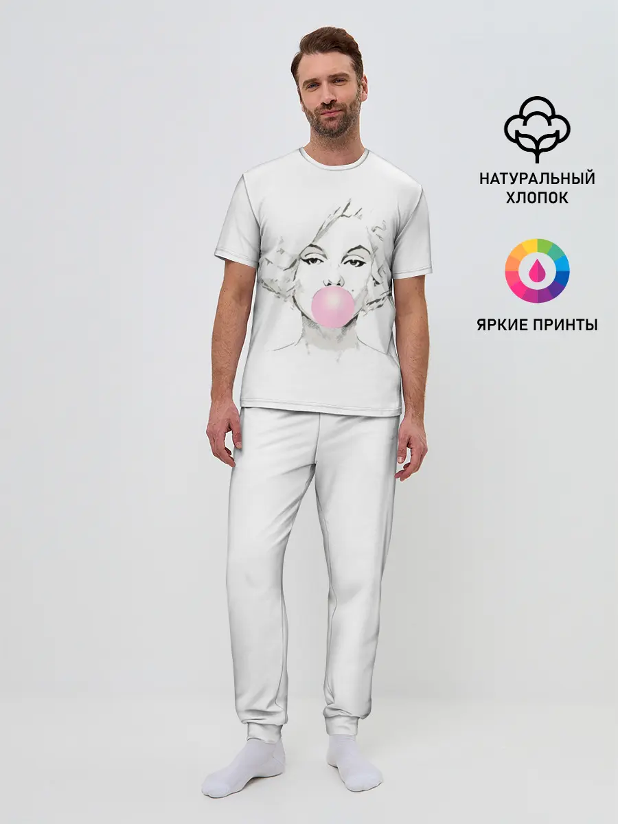 Мужская пижама с брюками / Мэрилин Монро