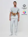 Мужская пижама с брюками / Зимняя лисичка
