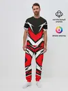 Мужская пижама с брюками / Sports geometry 4