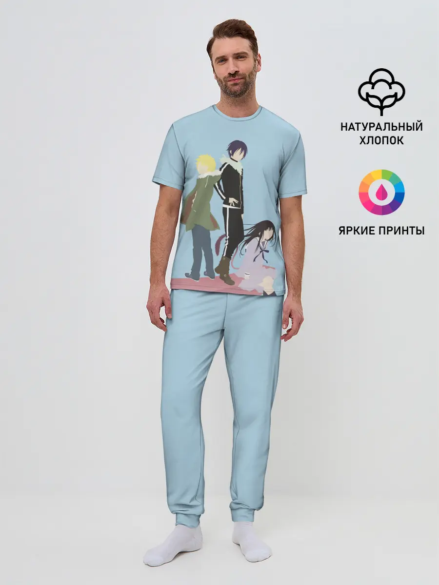 Мужская пижама с брюками / Yato, Yukine & Hiyori
