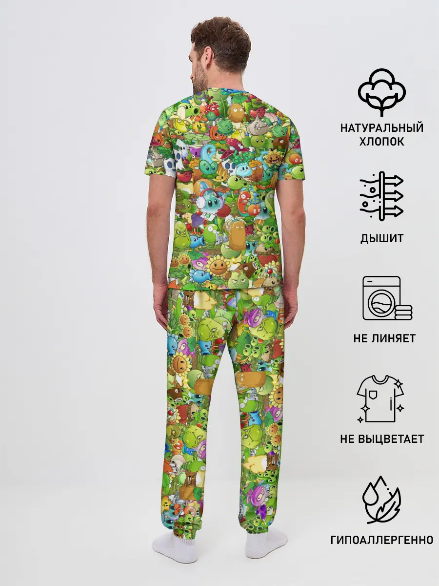Мужская пижама с брюками / PLANTS VS ZOMBIES