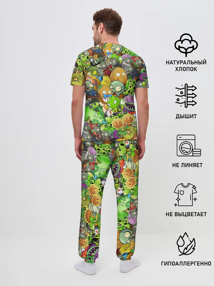 Мужская пижама с брюками / PLANTS VS ZOMBIES