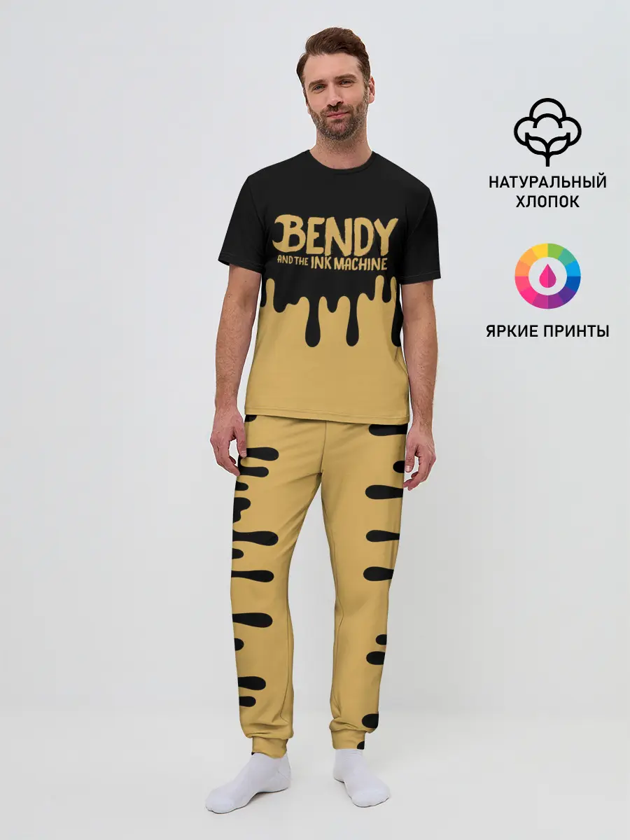 Мужская пижама с брюками / Bendy And The Ink Machine