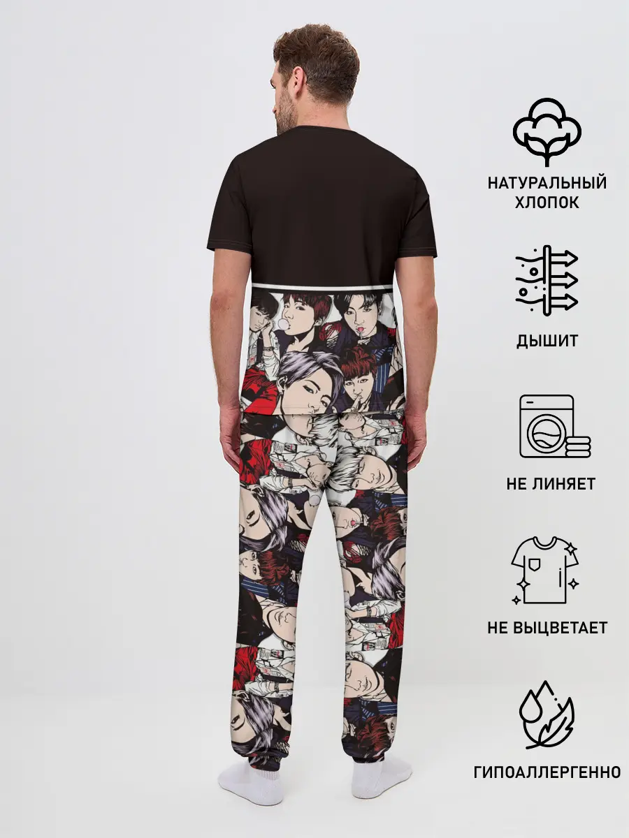 Мужская пижама с брюками / BTS