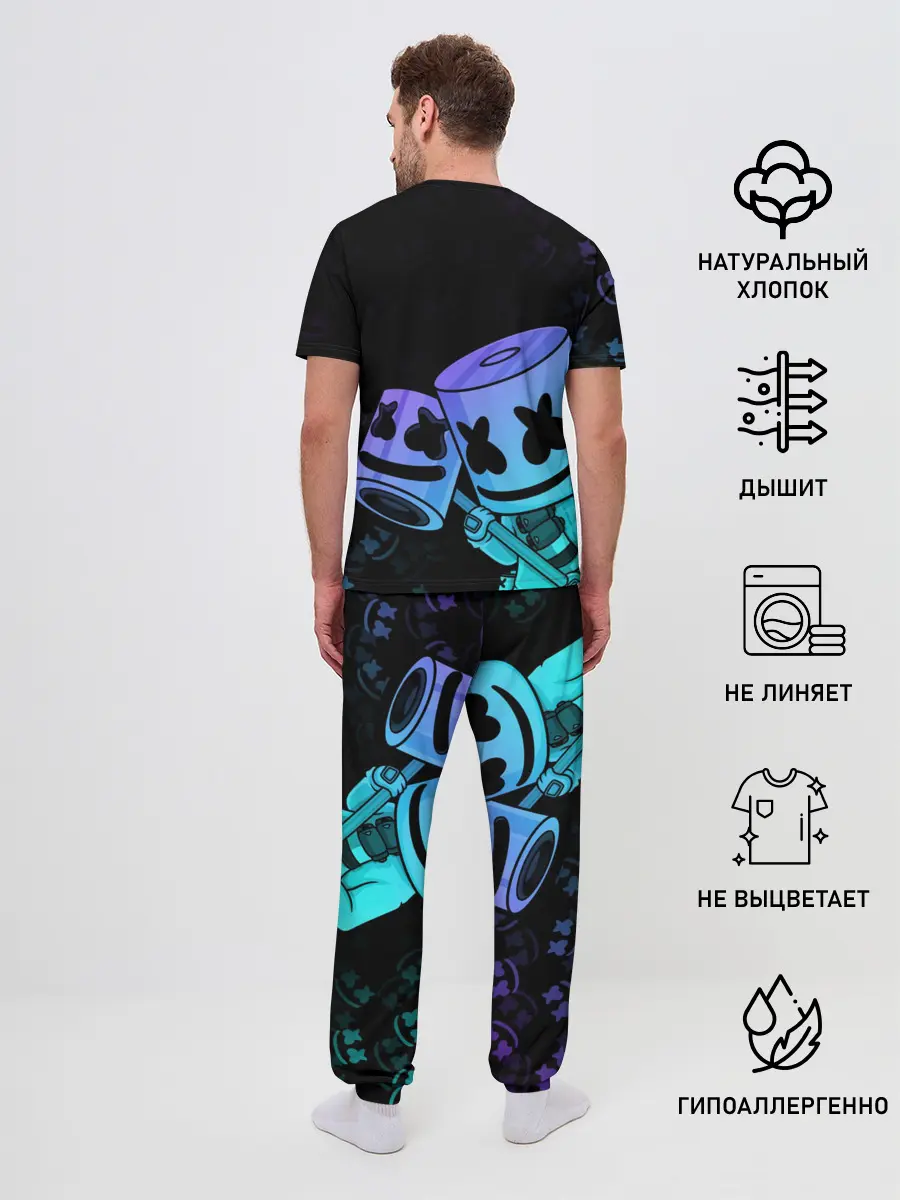 Мужская пижама с брюками / FORTNITE MARSHMELLO
