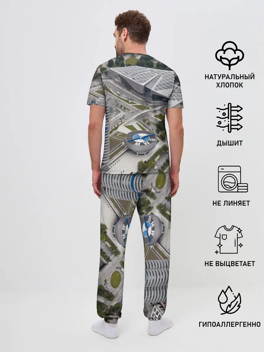Мужская пижама с брюками / BMW city