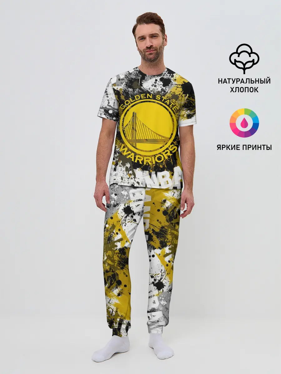 Мужская пижама с брюками / Голден Стэйт Уорриорз