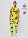 Мужская пижама с брюками / ЖЕЛТЫЕ СМАЙЛИКИ