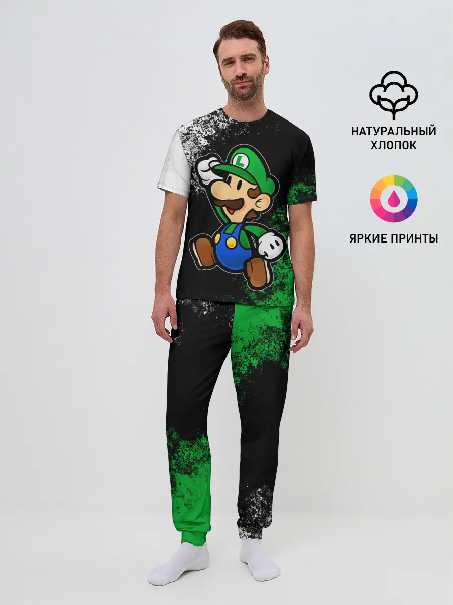 Мужская пижама с брюками / Luigis Mansion