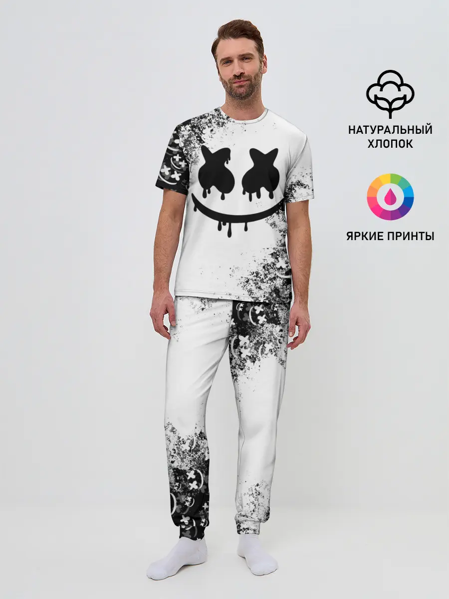 Мужская пижама с брюками / Marshmello