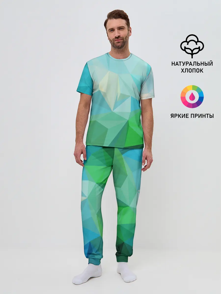 Мужская пижама с брюками / GEOMETRY