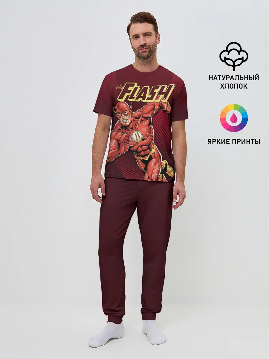 Мужская пижама с брюками / The Flash