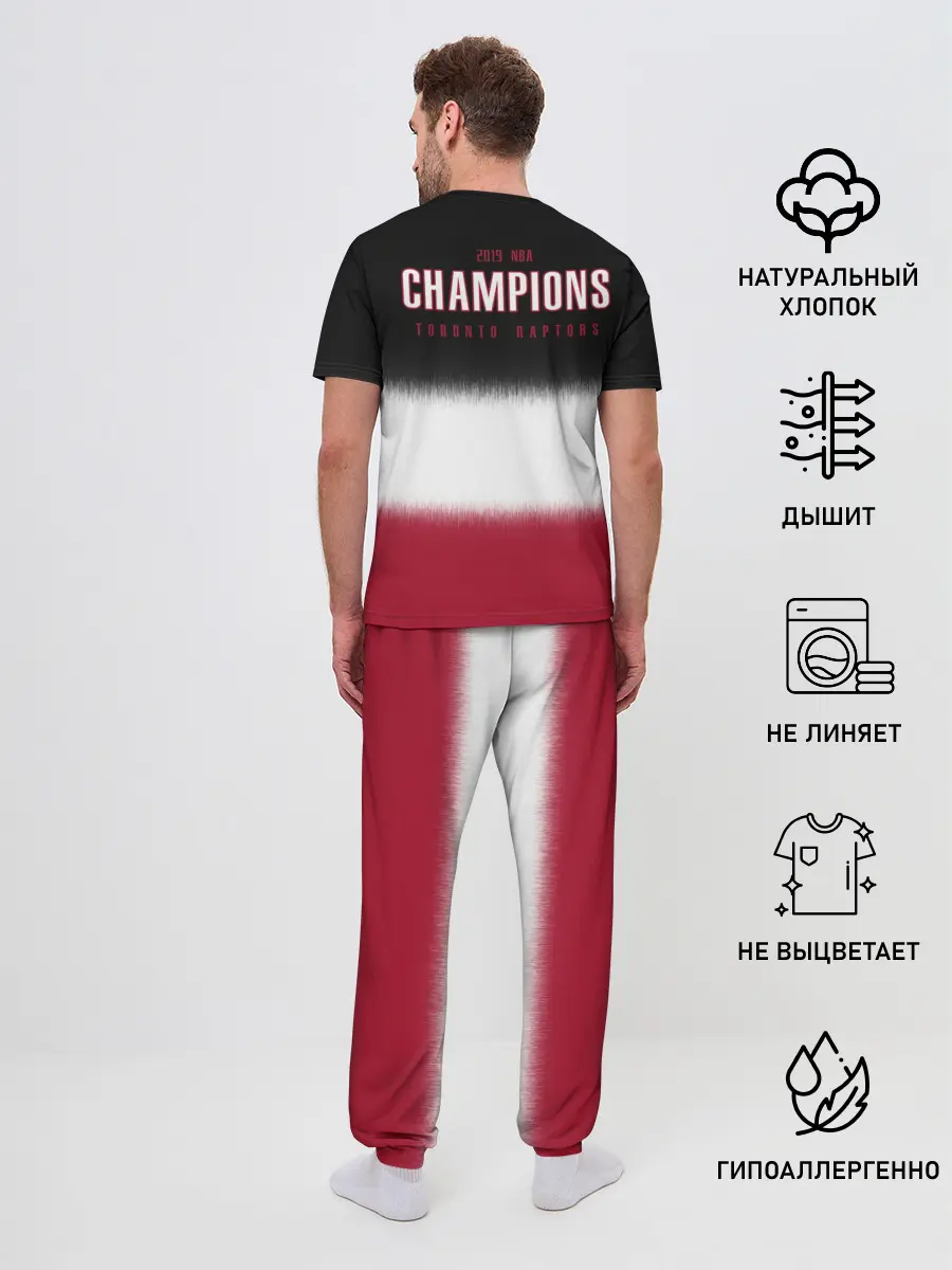 Мужская пижама с брюками / 2019 Champions Raptors