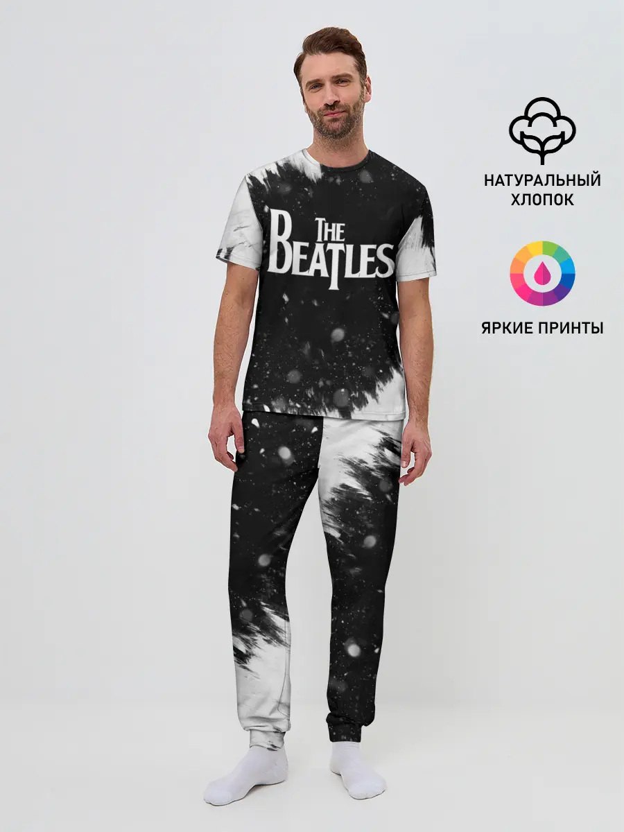 Мужская пижама с брюками / The Beatles BW