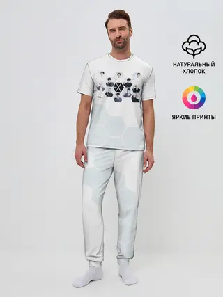 Мужская пижама с брюками / EXO