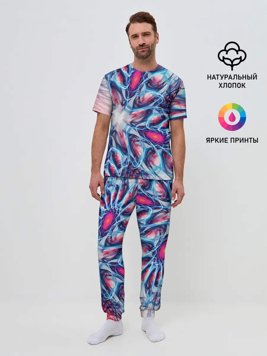Мужская пижама с брюками / ABSTRACTION ILLUSION